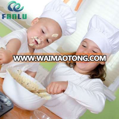 Yiwu Customized 100% Cotton Pofessional OEM Twill Children Chef Hat White Kitchen Cooking Kids Chef Hat