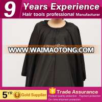 Cheap popular Polyester waterproof wholesale black custom haircut salon hairdressing barber cape